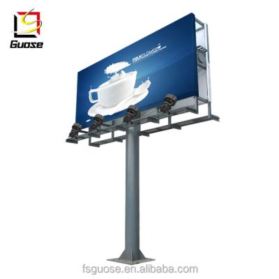 China Beautiful outdoor steel billboard poles structure with frame for sale