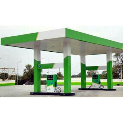 China Gas station gas station illuminated pylon signs gas station canopy design for sale