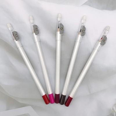 China Hot selling waterproof pene lips lip liner creamy liner with sharpener private label vegan lipliner pencil for sale