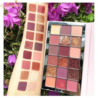 China Custom drop ship eyeshadow palette maquillaje paleta de sombras high dye waterproof eyeshadow no logo makeup for sale