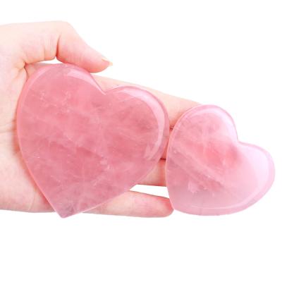 China Heart shape gua sha facial gua christmas gift gua sha masaj real quartz real logo massage tool for sale