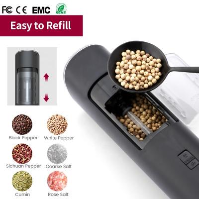 China New Style Food Grade Pepper Grinder Good Quality Electric Stocked Electric Pepper Grinder for sale