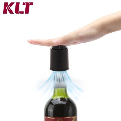 China KLT 7days Savings Effiently Food Grade Airtight Seal Sustainable Wine Cork Preserver Wine Stopper With Date Mark for sale