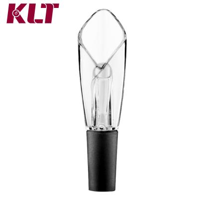 China Small Mini Portable Tulip Wine Aerator Viable Pourer Suitable for Different Bottle Red Wine Pourer for sale