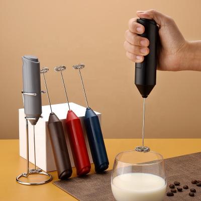 China Frother Creative Electric Hand Milk Design Small Stored Fully Automatic Electric Milk Frother for sale