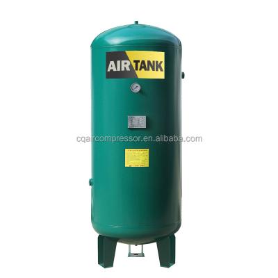 China New Stable Green Air Tank 8bar 10bar Air Tank Receiver Storage 300L 600L 1000L For Air Compressor for sale