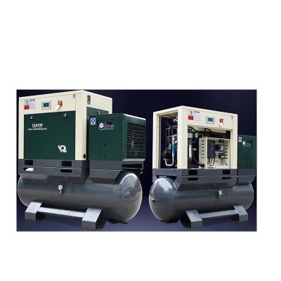 China Energy Saving All-in-One Rotary Screw Air Compressor with Air Dryer Air Tank and Filters for Laser Cutting Machine for sale