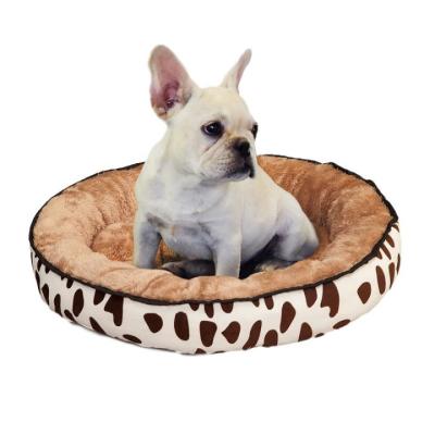 China Winter Sustainable Pet Bed Soft Dog Sofa Washable Kennels Dog Accessories Plush Dog Short Warm Sleep Bed for sale