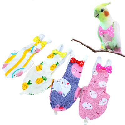 China Medium Large Viable Cockatiel Pigeons Diaper Cloth Parrot Bird Pet Bird Flight Suit Clothes Birds Tails Pocket for sale