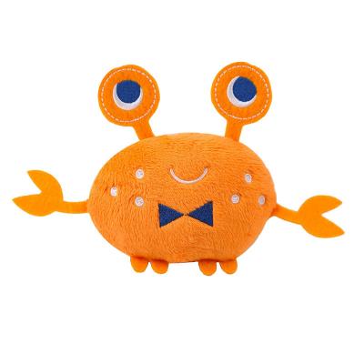 China Viable Cartoon Plush Dog Toys Lobster Crab Shape Dog Squeaky Toys Interactive Pet Puppy Toys For Small Dogs for sale