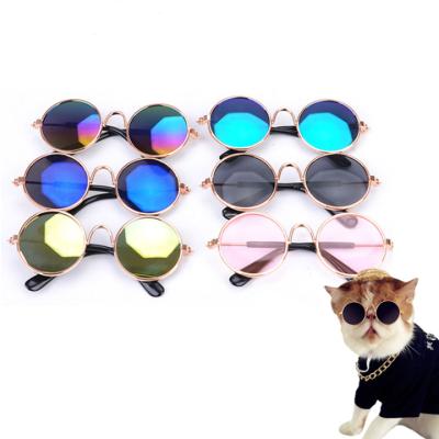 China Small Viable 1pc Pet Dog Sunglasses Metal Frame Cat Grooming Accessories Width 8cm for sale