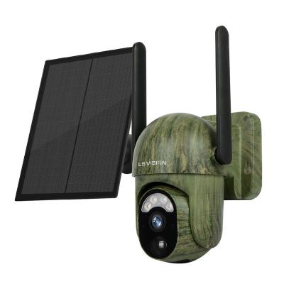 China Vandal-proof New camouflage stealth 4G solar with low power consumption high-definition full-color monitoring waterproof wireless camera for sale