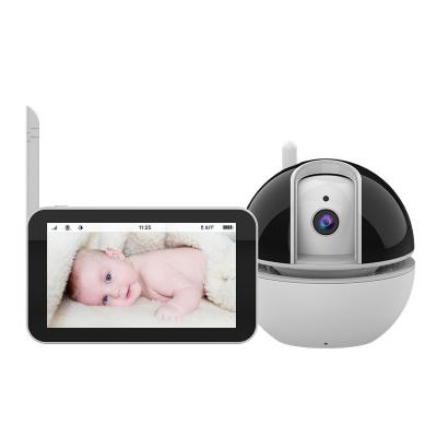 China Built-in Siren crying reminder5-inch high-definition full touch screen 1080P camera monitoring safety accompanying  baby caregiver for sale