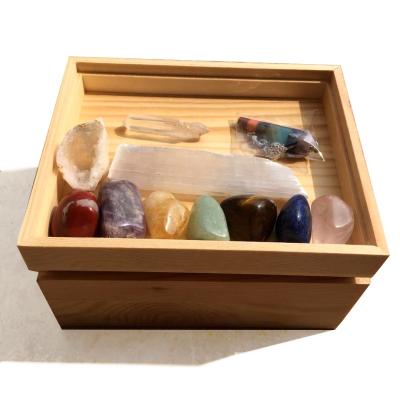 China Chakra Reiki Natural Healing China Seven Body Box Spirituality Stone Energy For Sale for sale