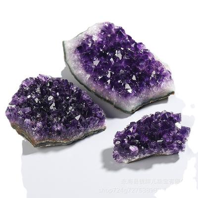 China Wholesale Natural Raw Irregular Rough Cluster Specimen Crystal Purple Stone Ore Of Amethyst From China for sale