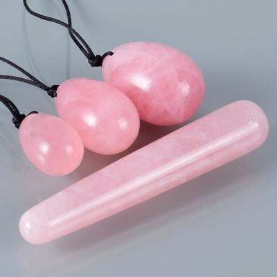 China Europe Natural Gemstone Healing Crystal Massager Vaginal Yoni Eggs For Woman for sale