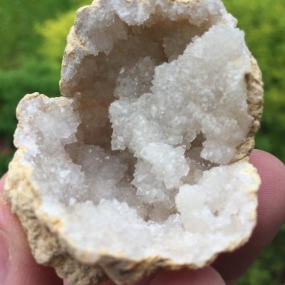 China China Phantom Quartz Cluster Specimen Healing Natural Clear White Crystal Cluster Geode for sale