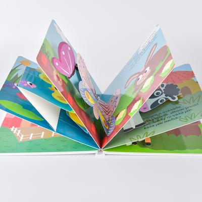 China Best Selling Environmentally Friendly Children Board Book Color Printing HARD COVER Children's Three-Dimensional Learning Book for sale