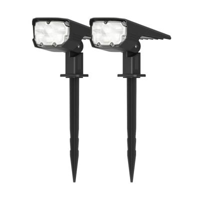 China 2PACK Warm White Garden Light IP67 Waterproof As Seen On Outdoor Solar Powered TV Lights, Outdoor Solar Garden Lights Porch, Patio for sale