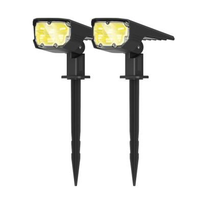 China Garden 2 PACK New Warm Light Waterproof IP65 Sensor Waterproof Auto On/Off Solar Powered Outdoor Lights, Outdoor Solar Lights, Solar Garden Light for sale