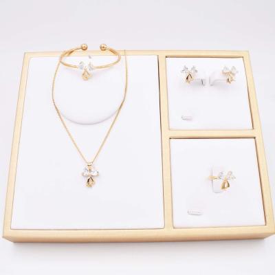 China New cute African bow with white zircon for baby's beautiful and noble jewelry BB0008 for sale