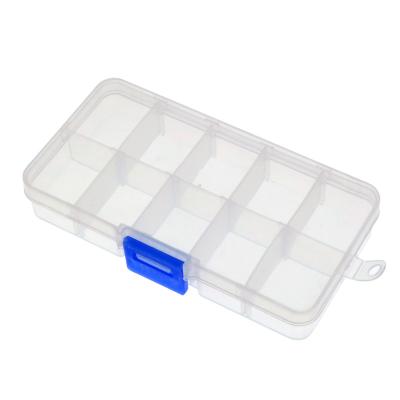 China 10 Grid Detachable Plastic Organizer Container Storage Box Viable Detachable Divider Compartment For Small Accessories for sale