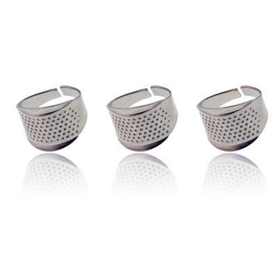 China Hot Sale Good Wear Household Sewing Diy Tools Adjustable Circle Ring Thimble Jp 027 for sale