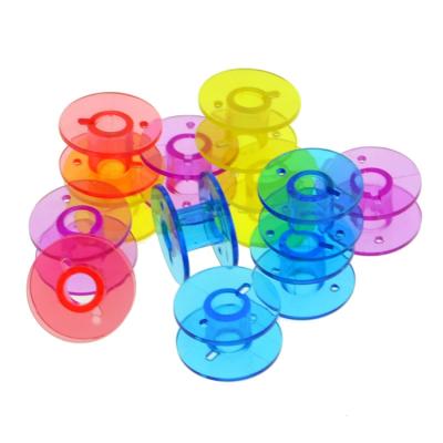 China 25pcs/set Household Sewing Machine Bobbin Box Colorful Plastic Set 12*10*2.5cm High Quality for sale