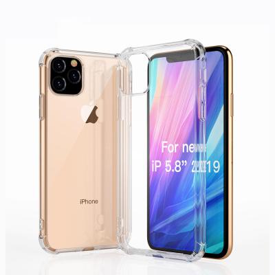 China Corner Four Protect Shockproof For iPhone 12 Case Accessories Four Mobile Phone Case Hot Selling Corner Bumper Transparent Cover With Low Price For iPhone11 Pro-5.8 for sale