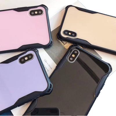 China Corner Four Protect Shockproof New Arrival Custom Logo Phone Case For iPhone 11 Pro Max 6.5 2019 Shockproof Colorful Hard Phone Acrylic+TPU Back Cover for sale