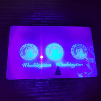 China Cheap Price ID Card with Hologram Clear Window Card PVC UV ID card with transparent window Templates for sale