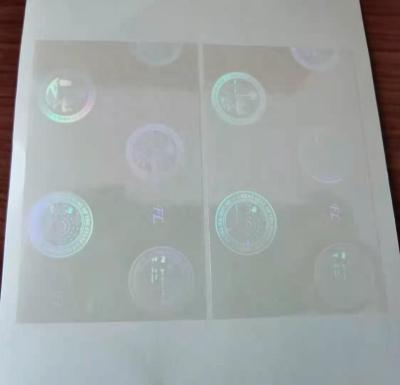 China UV Card Transparent Window Hologram pvc ID Card Polycarbonate Overlay for ID Card for sale