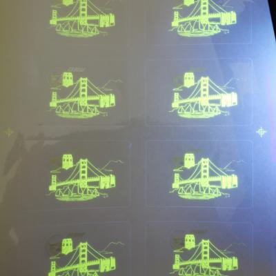 Chine Wholesales Transparent Holographic Overlay Polycarbonate ID Card à vendre