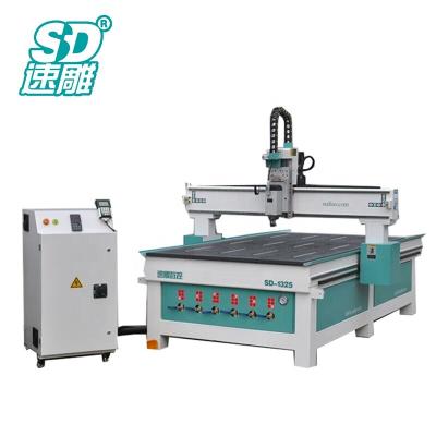 China Good Hotels Character SUDIAO SD-1325 Woodworking CNC Router Machine Furniture Industry for sale