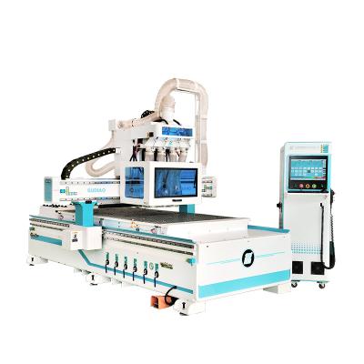 China Building Material Stores 4 Axis Automatic Multi Process Wood Carving Intelligent Drilling And Cutting CNC Router Machine for sale