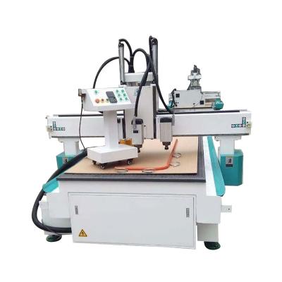 China Hotels High Efficiency 1300*2500*200mm CNC Wood Router With Three Spindles for sale