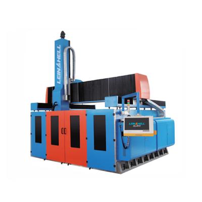 China Garment Shops 5 Spindle Granite Stone CNC Marble Machine With Italy VEM 12kw Spindle for sale