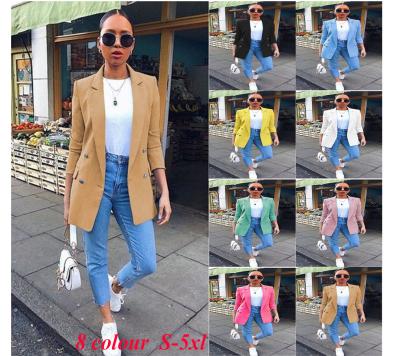 China Autumn New Blazers Women Chic blazer fashion anti-shrink tracksuit tops plus size office blazers lady suit coat for sale