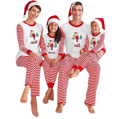 China High Quality QUICK DRY Christmas Printed Homewear Set Fashion Family Christmas Casual Pajamas Long Sleeve Pants for sale