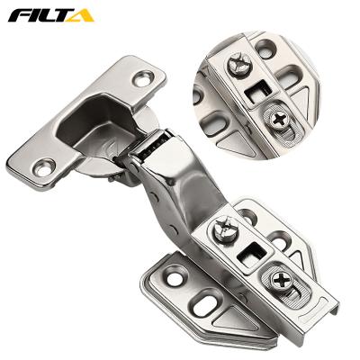 China Modern Kitchen 35mm Cup Hardware Hardware Fittings Filta Metal Cabinet Self Closing Hydraulic Door Hinge for sale