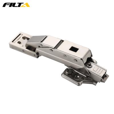 China Hinge Filta Furniture Hardware Hydraulic Soft Closing Clip On 110 Degree Hydraulic Glass Door Hydraulic Slim Door Hinges for sale