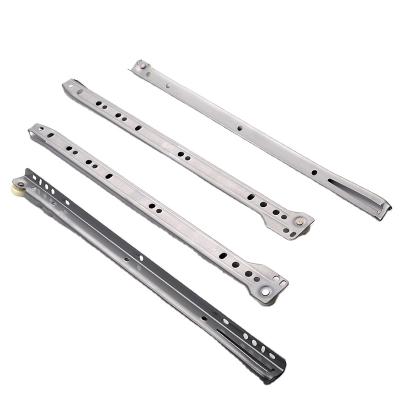 China China Factory Modern Roller Guide Rail Mount Two Piece Thick Bottom Drawer Slides Rail for sale