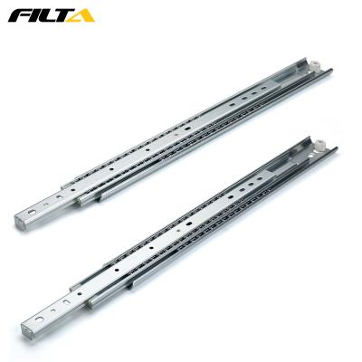 China Industry Modern Heavy Duty Side Mount Drawer Runner 3 Times Ball Bearing Triple Extension Drawer Slides for sale