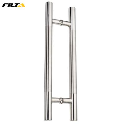 China Modern Filta Sliding Glass Door Hardware Chrome Plated Handle Bathroom Accessories Pulls Stainless Steel Furniture Handles for sale