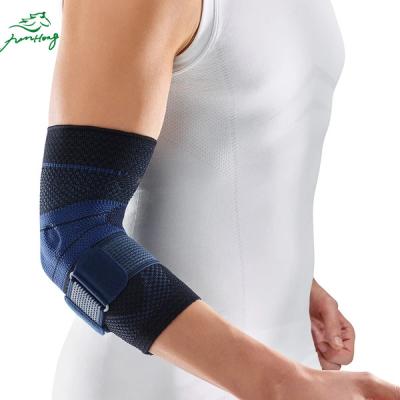 China Adjustable Comfortable Breathable Elbow Support Brace Compression Knee Brace With Strap For Golfer Tennis Elbow Support Strap for sale