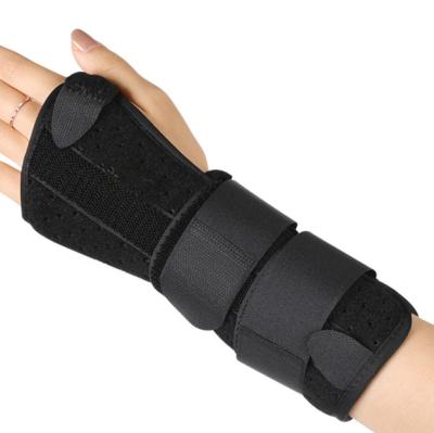 China Durable Adjustable Sports Safety Brace Wrist Palm Support With Steel Plate for sale