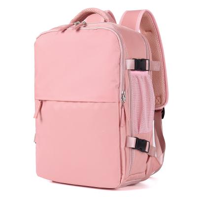 China Large Capacity Waterproof Backpack Women With Multifunctional Computer Bag Usb Travel Luggage Light Travel Short Backpack for sale