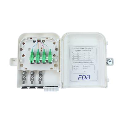 China Pole/Wall Mount 4core 8core Premier Terminal Box FDB FTTH Fiber Optic Distribution Box Fiber Optic Splitter Box for sale