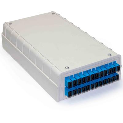 China Premier 12 fiber optic terminal box fdb fiber optic termination box DIO ODN FTTH indoor fiber optic termination box 24core fiber optic termination box for sale