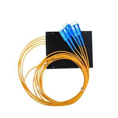 China FTTX 1x4 fbt copulator splitter 0.9mm 2way 4way 8way FTTH micro fiber 1X2 1X4 1X8 1x16 ABS box splitter PLC splitter for sale